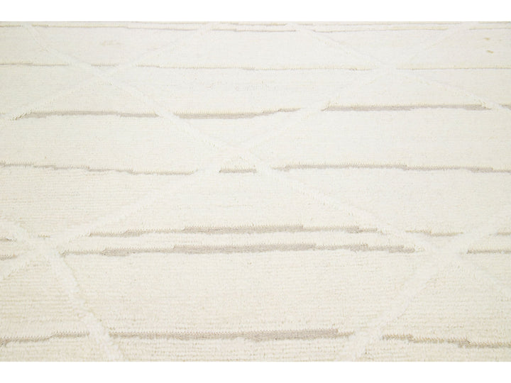 Modern Moroccan Wool Rug 8 X 10