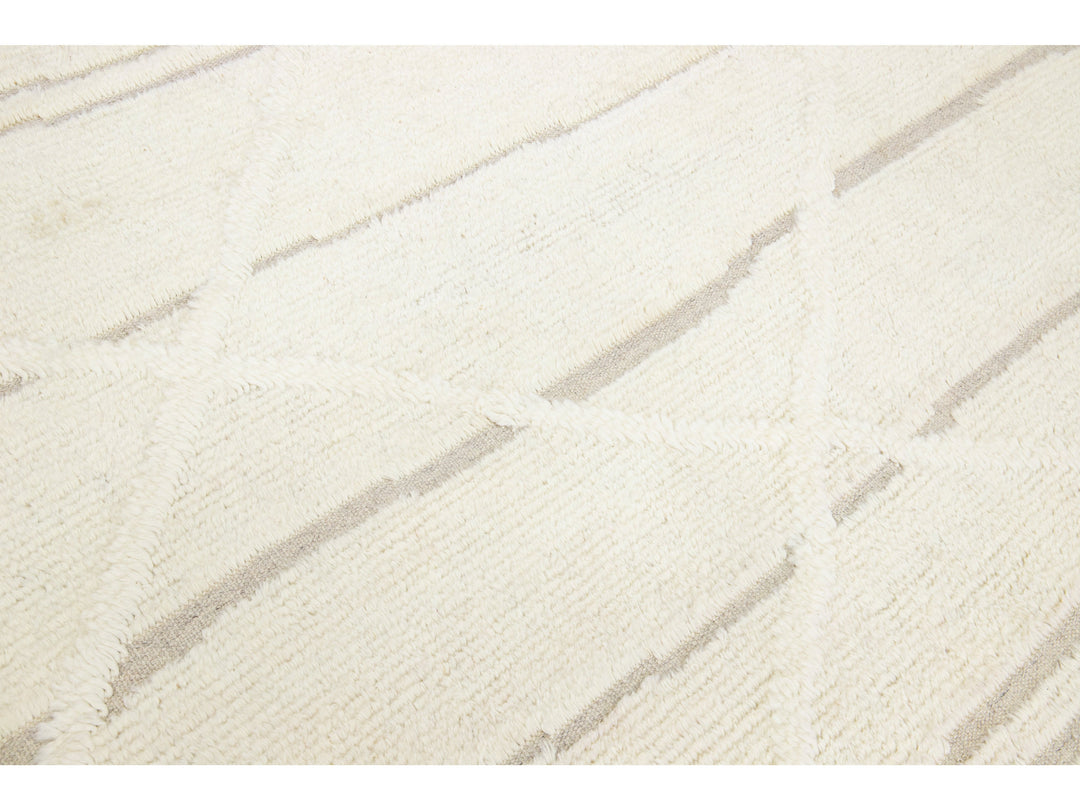 Modern Moroccan Wool Rug 8 X 10