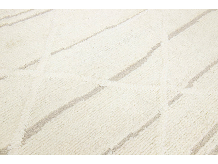 Modern Moroccan Wool Rug 8 X 10