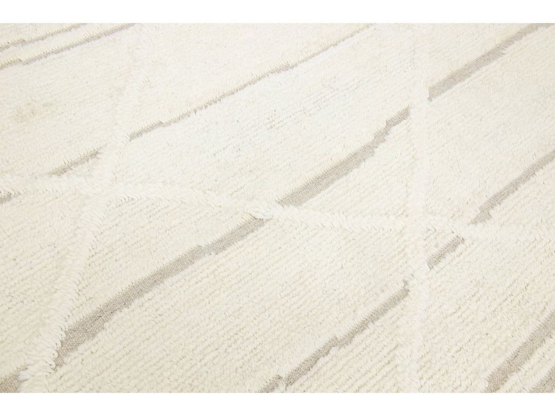Modern Moroccan Wool Rug 8 X 10