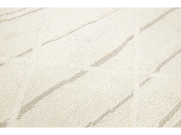 Modern Moroccan Wool Rug 8 X 10