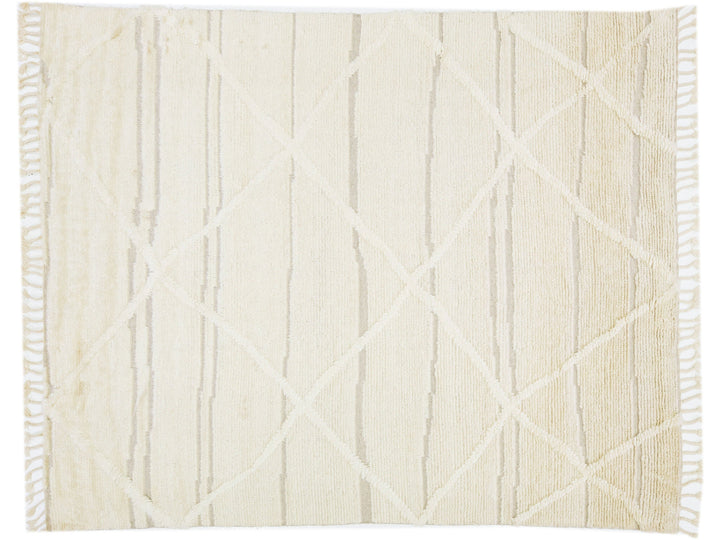 Modern Moroccan Wool Rug 8 X 10