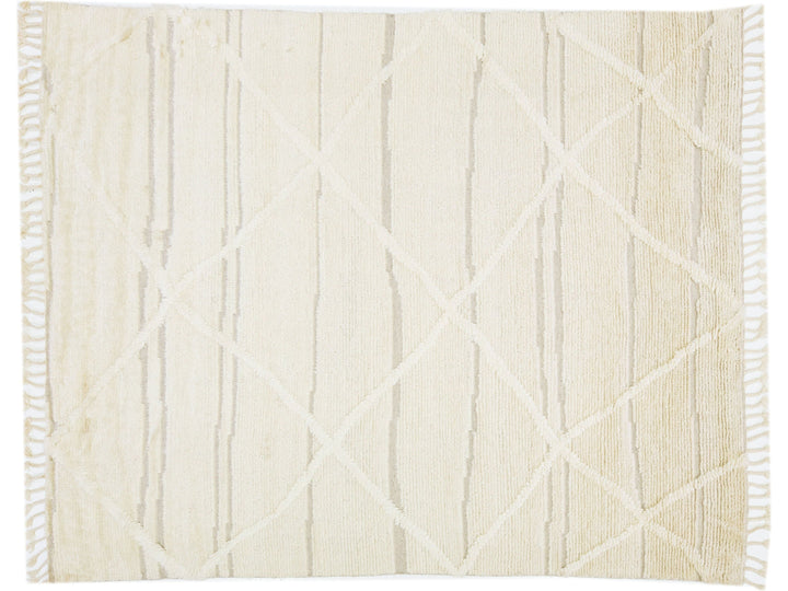 Modern Moroccan Wool Rug 8 X 10