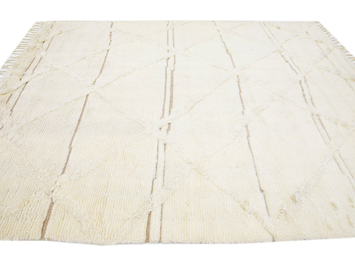 Modern Moroccan Wool Rug 8 X 10
