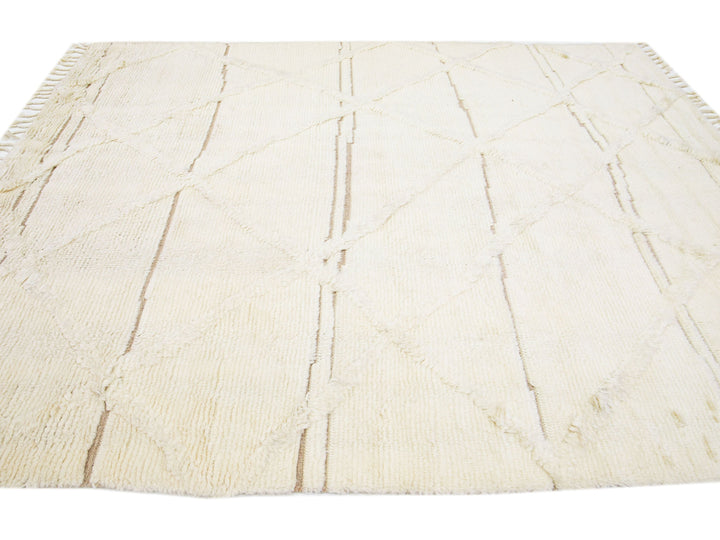 Modern Moroccan Wool Rug 8 X 10