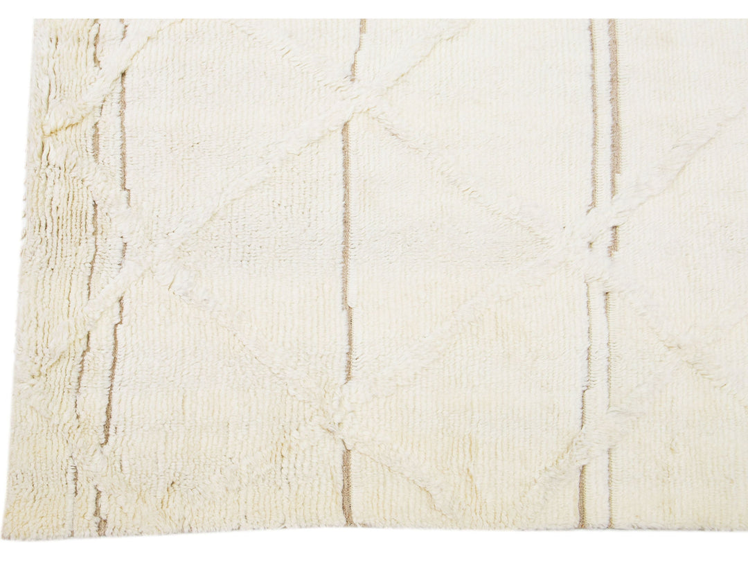 Modern Moroccan Wool Rug 8 X 10