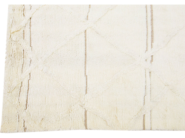 Modern Moroccan Wool Rug 8 X 10
