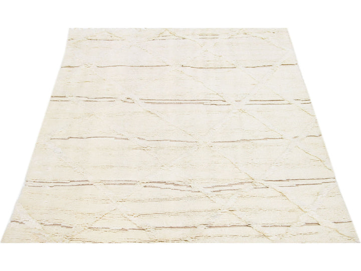 Modern Moroccan Wool Rug 8 X 10
