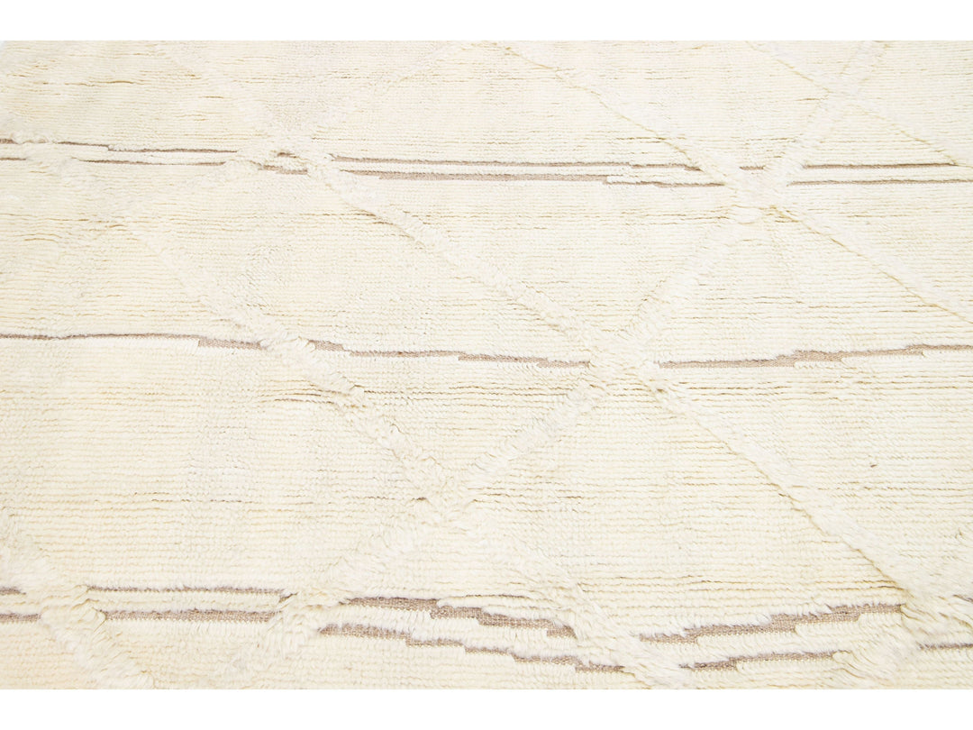Modern Moroccan Wool Rug 8 X 10