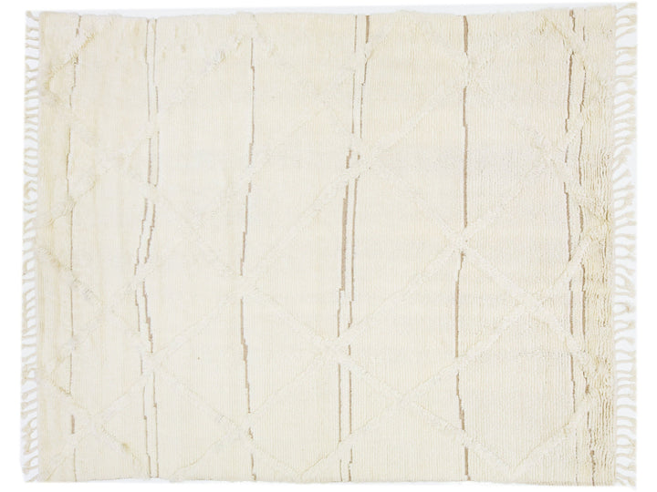 Modern Moroccan Wool Rug 8 X 10
