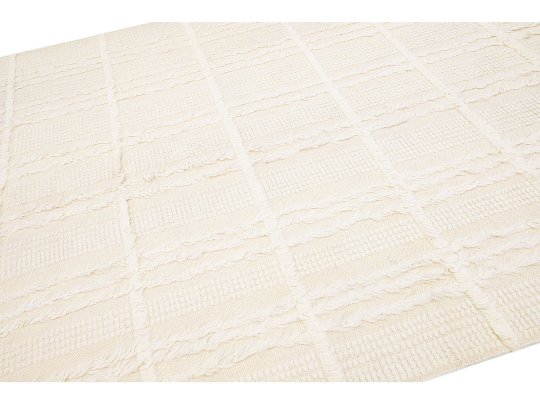 Modern Moroccan Wool Rug 8 X 10
