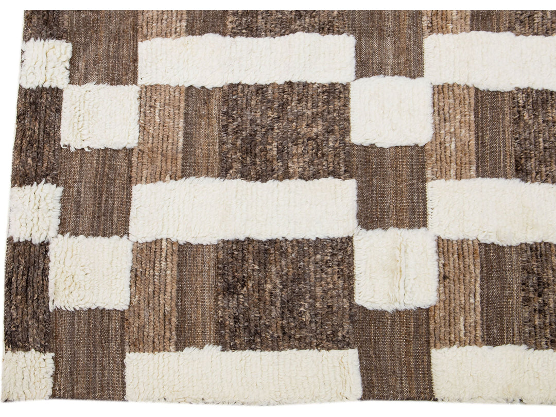 Modern Moroccan Wool Rug 8 X 10