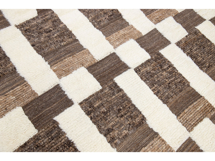 Modern Moroccan Wool Rug 8 X 10
