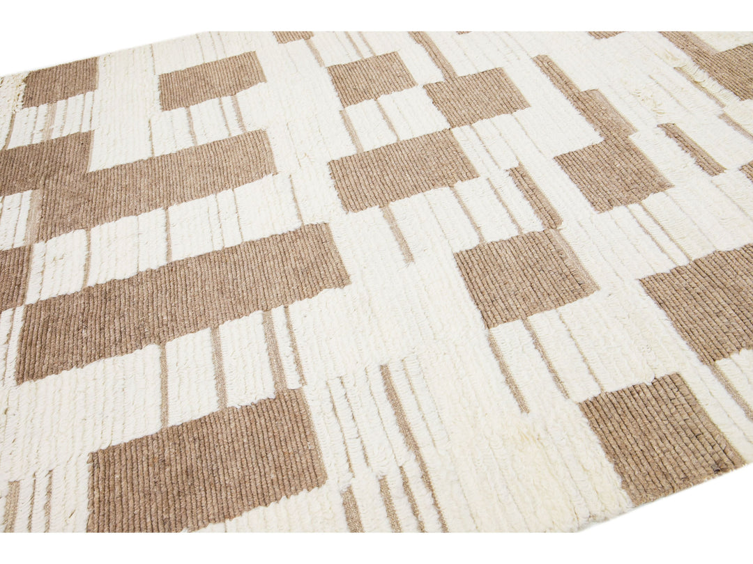 Modern Moroccan Wool Rug 8 X 10