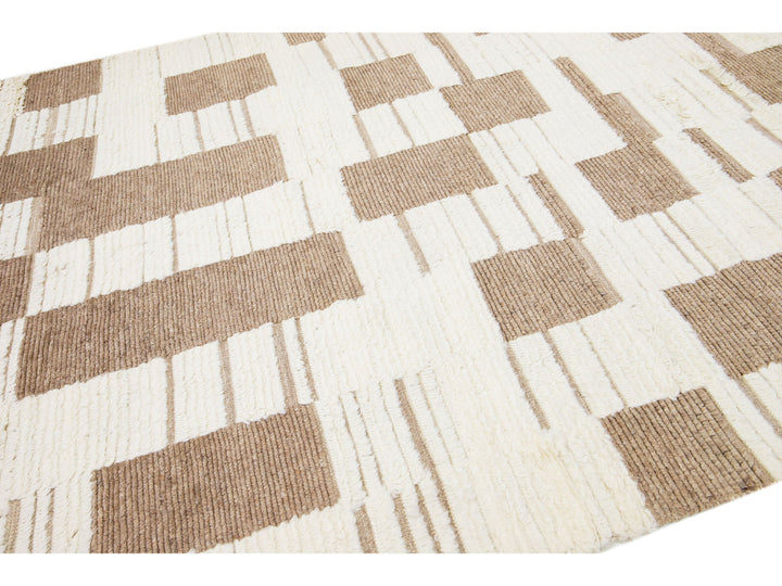 Modern Moroccan Wool Rug 8 X 10