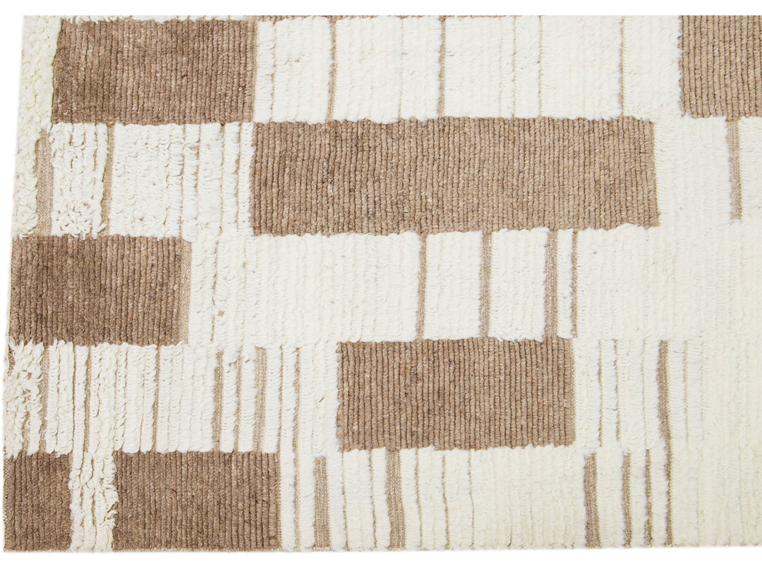 Modern Moroccan Wool Rug 8 X 10