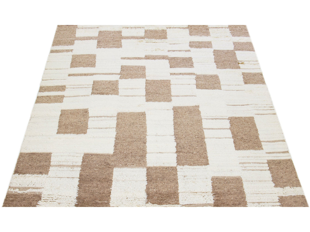 Modern Moroccan Wool Rug 8 X 10