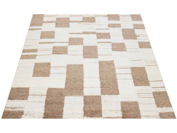 Modern Moroccan Wool Rug 8 X 10