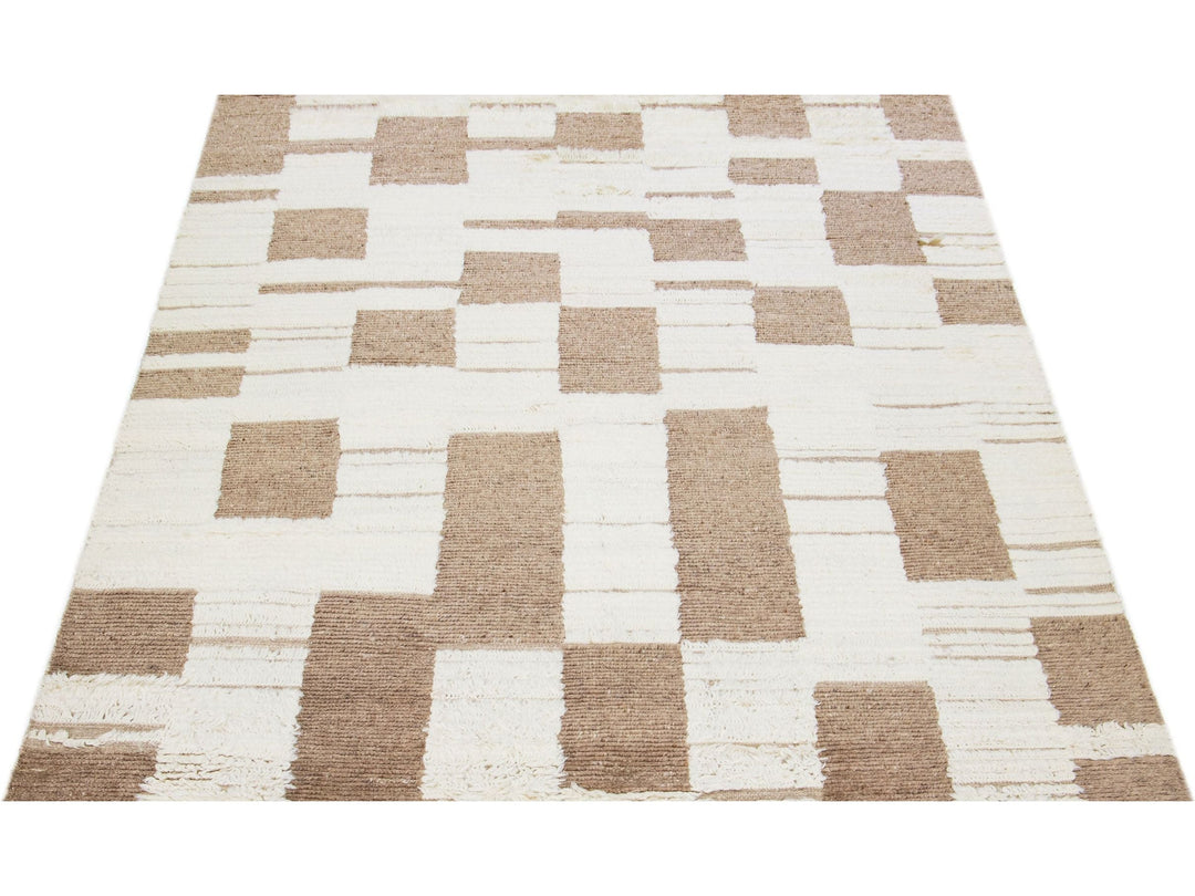 Modern Moroccan Wool Rug 8 X 10