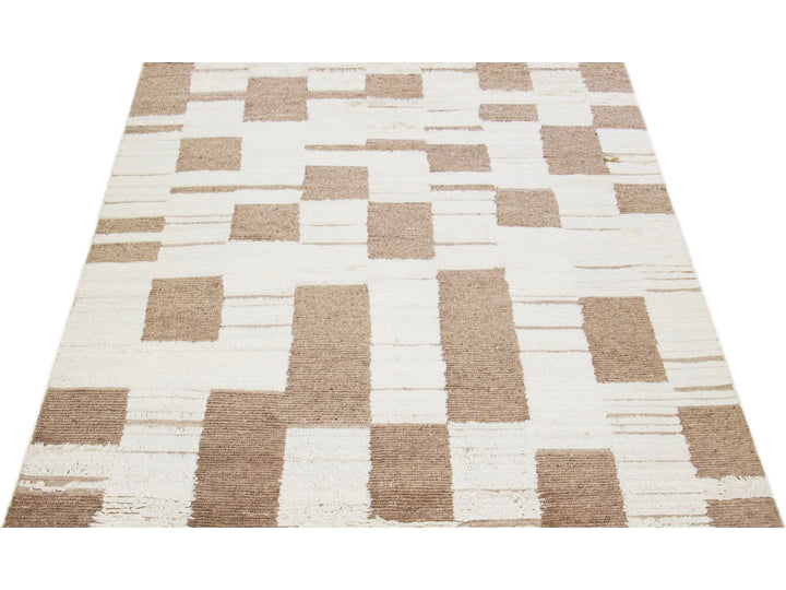 Modern Moroccan Wool Rug 8 X 10
