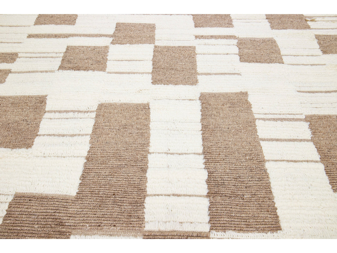 Modern Moroccan Wool Rug 8 X 10