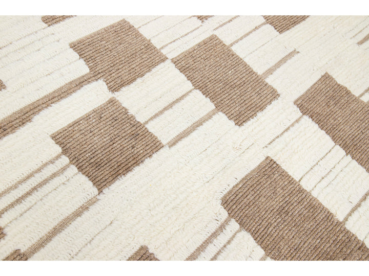 Modern Moroccan Wool Rug 8 X 10