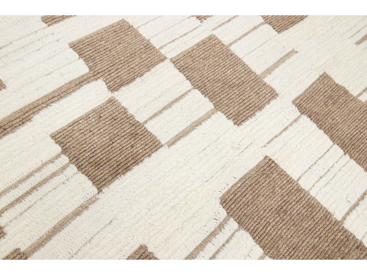 Modern Moroccan Wool Rug 8 X 10