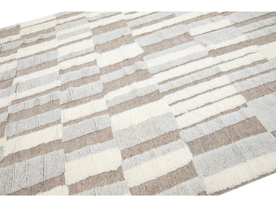 Modern Moroccan Wool Rug 8 X 10