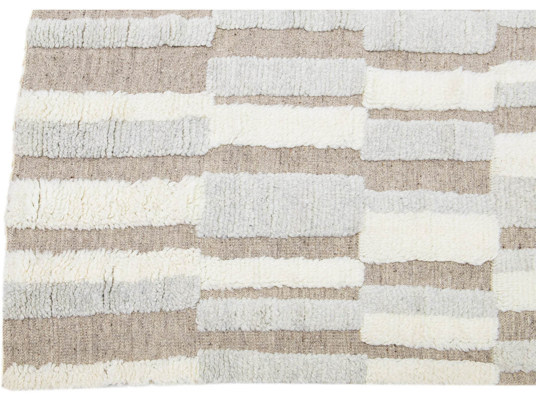 Modern Moroccan Wool Rug 8 X 10