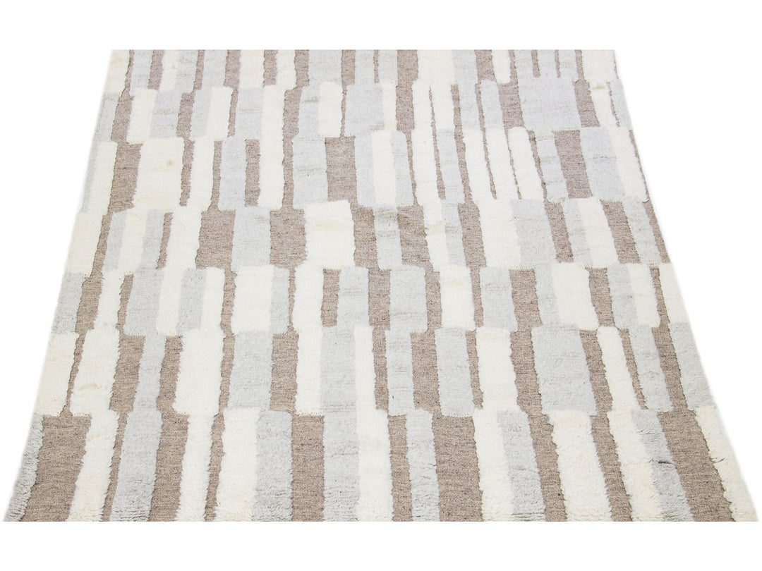 Modern Moroccan Wool Rug 8 X 10