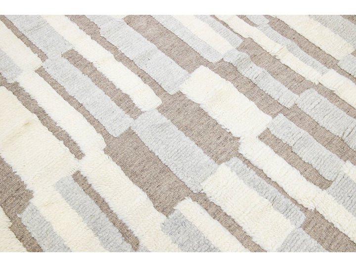 Modern Moroccan Wool Rug 8 X 10