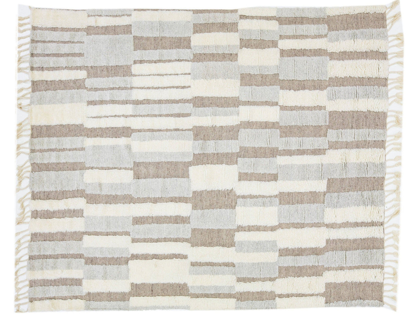 Modern Moroccan Wool Rug 8 X 10