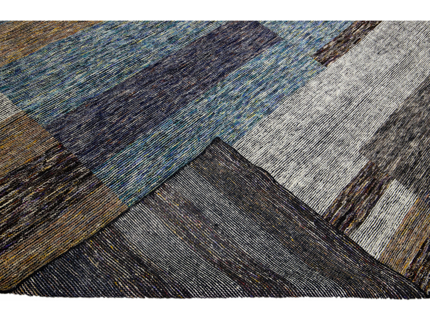 Modern Abstract Wool Rug 9 X 12