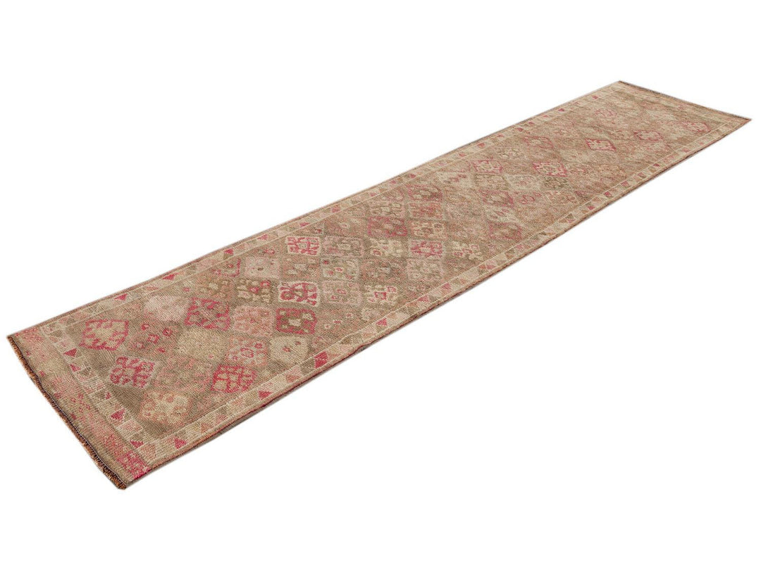 Early 20th Century  Anatolian Village Runner Rug 3' x 11'