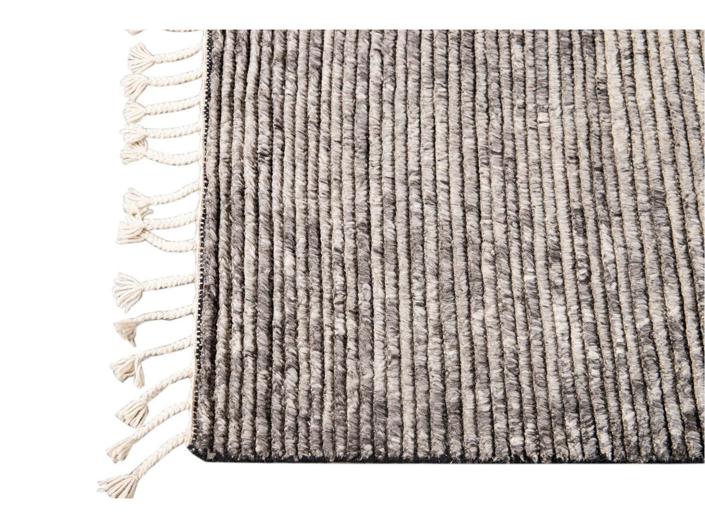 Contemporary Textured Ribbed Wool Rug 12 X 15