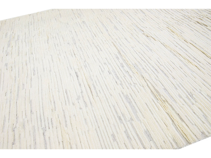 Modern Moroccan Style Wool Rug 10 X 14