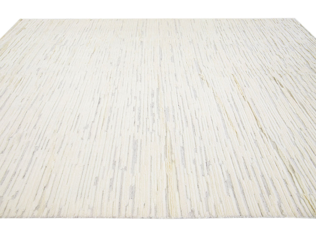 Modern Moroccan Style Wool Rug 10 X 14