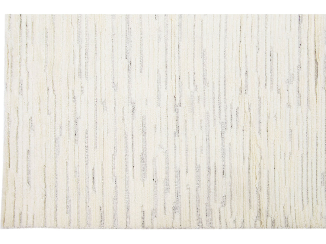Modern Moroccan Style Wool Rug 10 X 14