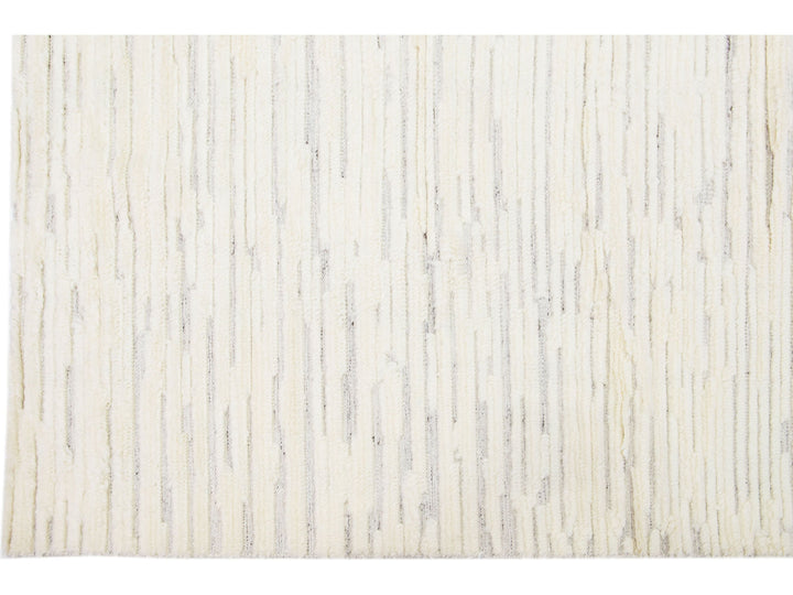 Modern Moroccan Style Wool Rug 10 X 14