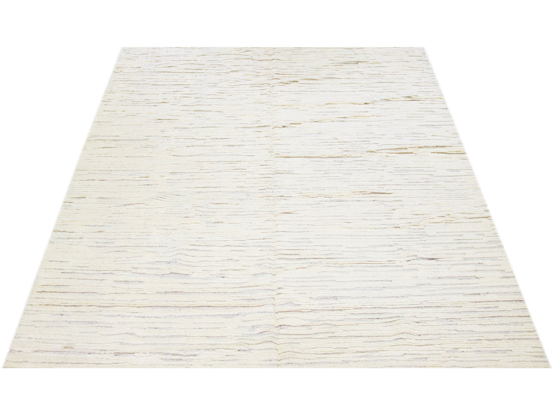 Modern Moroccan Style Wool Rug 10 X 14