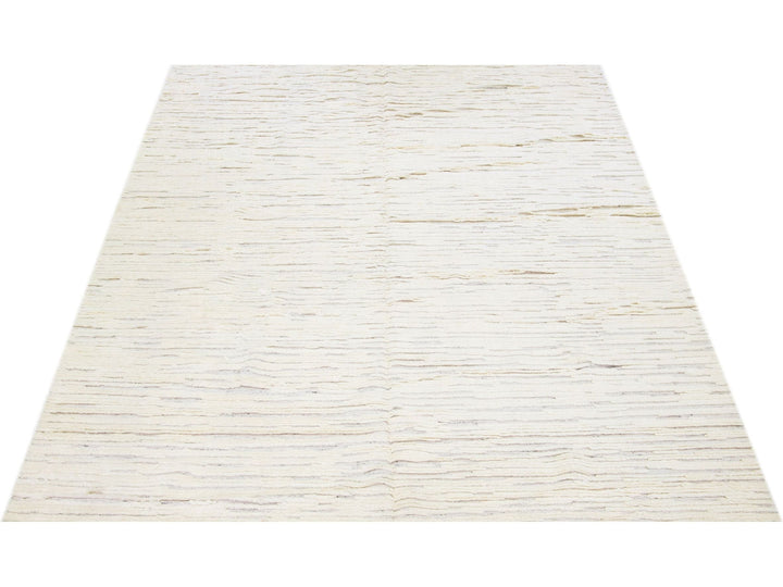 Modern Moroccan Style Wool Rug 10 X 14