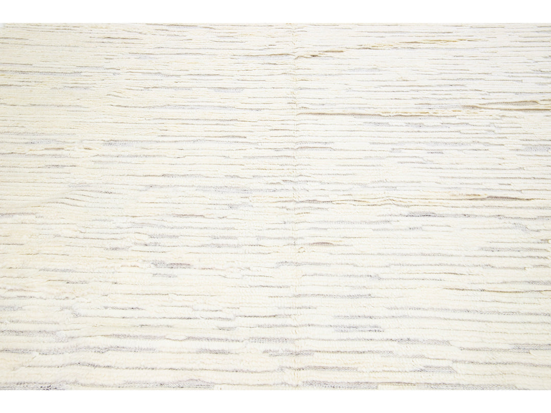 Modern Moroccan Style Wool Rug 10 X 14