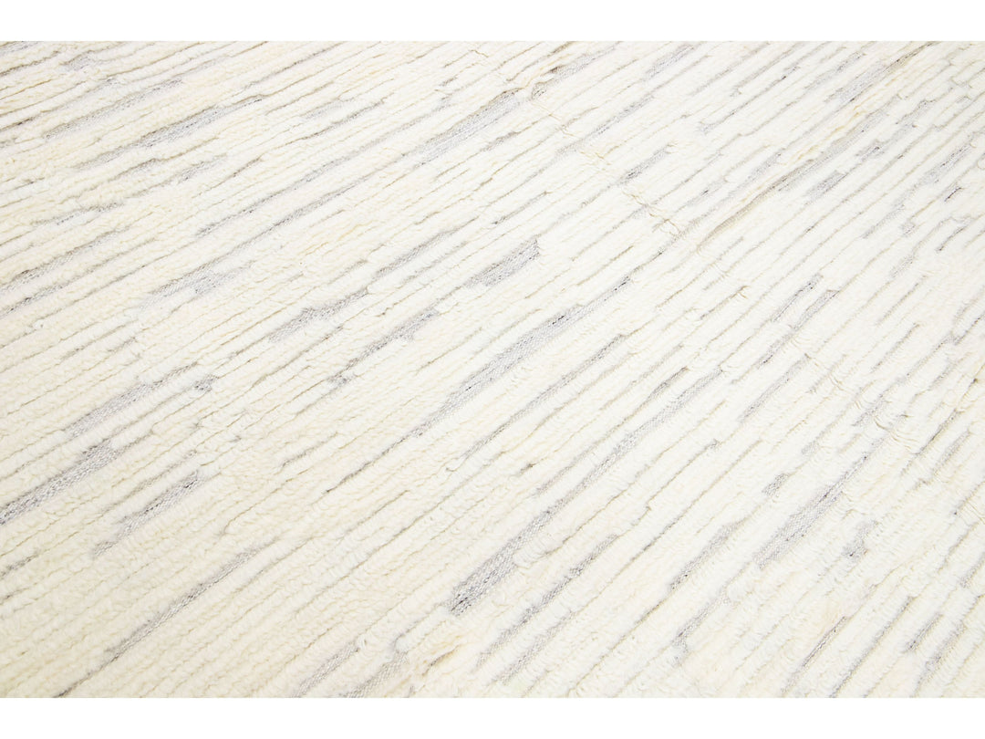 Modern Moroccan Style Wool Rug 10 X 14
