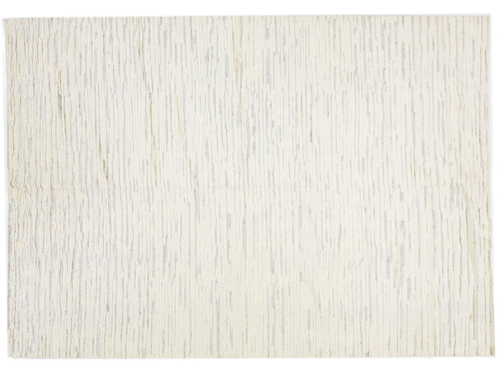 Modern Moroccan Style Wool Rug 10 X 14