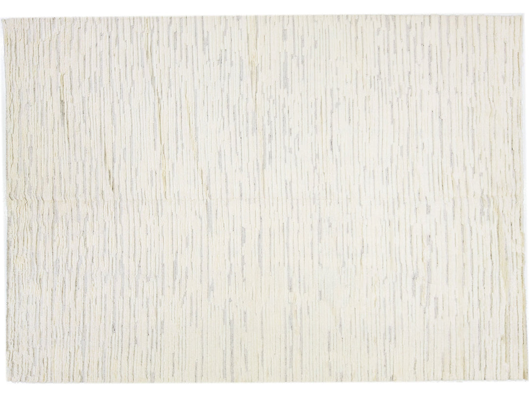 Modern Moroccan Style Wool Rug 10 X 14