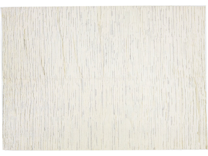 Modern Moroccan Style Wool Rug 10 X 14