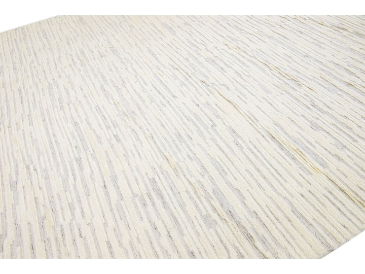 Modern Moroccan Style Wool Rug 12 X 15