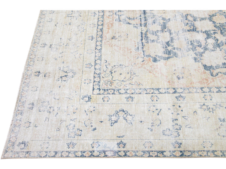Vintage Tabriz Wool Rug 10 X 15