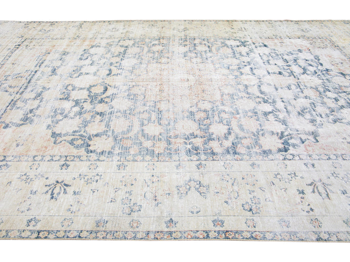Vintage Tabriz Wool Rug 10 X 15