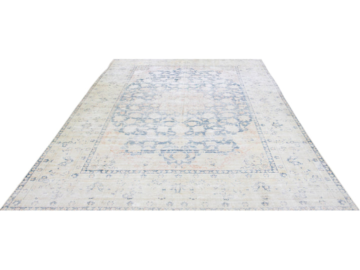 Vintage Tabriz Wool Rug 10 X 15